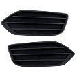 Fog Light Cover - Front, Driver and Passenger Side, Textured Black