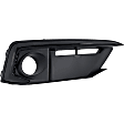 Front, Driver and Passenger Side Fog Light Trims, Black