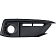 Front, Driver and Passenger Side Fog Light Trims, Black