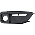 Front, Driver and Passenger Side Fog Light Trims, Black
