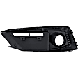 Front, Driver and Passenger Side Fog Light Trims, Black