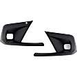 Front, Driver and Passenger Side Fog Light Trims, Textured Black
