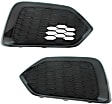 Fog Light Cover - Front, Driver and Passenger Side, Black, Hatchback, Without Adaptive Cruise Control