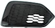 Fog Light Cover - Front, Driver and Passenger Side, Black, Hatchback, Without Adaptive Cruise Control
