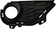 2019-2022 Honda Pilot - Front, Driver and Passenger Side Fog Light Trims, Textured Black, For Models without Parking Aid Sensor