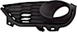 2019-2022 Honda Pilot - Front, Driver and Passenger Side Fog Light Trims, Textured Black, For Models without Parking Aid Sensor