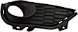 2019-2022 Honda Pilot - Front, Driver and Passenger Side Fog Light Trims, Textured Black, For Models without Parking Aid Sensor