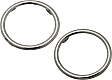 Fog Light Cover - Front, Driver and Passenger Side, Chrome