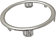 Fog Light Cover - Front, Driver and Passenger Side, Chrome