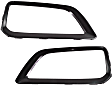 Driver and Passenger Side Headlight Bezel, Black