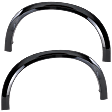 Front, Driver and Passenger Side Fender Flares, Gloss Black, For Sport Model, CAPA Certified