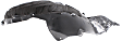 Front, Driver and Passenger Side, Fender Liner, 2-Door, Coupe