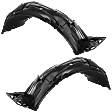 Front, Driver and Passenger Side Fender Liners, Hatchback