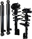 Front and Rear, Driver and Passenger Side Shock and Fully Loaded Strut