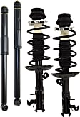 2011 Honda Fit - Front and Rear, Driver and Passenger Side Shock and Fully Loaded Strut, GAS, Except Electric Models