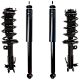 Front and Rear, Driver and Passenger Side Shock and Fully Loaded Strut, Coupe