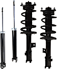 Front and Rear, Driver and Passenger Side Shock and Fully Loaded Strut, FWD