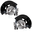 Front, Driver and Passenger Side Steering Knuckle, With Bearing, With Dust Shield