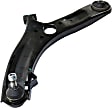 Front, Driver and Passenger Side, Lower Control Arms, With Ball Joint Assembly