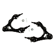 Front, Driver and Passenger Side, Upper Control Arms, With Ball Joints
