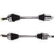 Front, Driver and Passenger Side Axle Assembly - Set of 2, 2.4L, 4Cyl