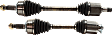 Front, Driver and Passenger Side Axle Assembly - Set of 2, 2.4L, 4Cyl