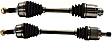 Front, Driver and Passenger Side Axle Assemblies, Automatic Transmission/Manual Transmission, L4 1.8L/2.4L Engines
