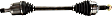 2009 Honda Ridgeline - Front, Driver and Passenger Side Axle Assembly, New, 3.5L 6Cyl