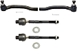 Front, Driver and Passenger Side, Inner and Outer Tie Rod Ends