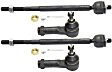 Front, Driver and Passenger Side, Inner and Outer Tie Rod Ends