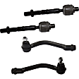 Front, Driver and Passenger Side, Inner and Outer Tie Rod Ends