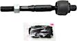 Front, Driver and Passenger Side, Inner Tie Rod Ends