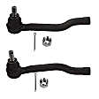 Front, Driver and Passenger Side, Outer Tie Rod Ends