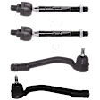 Front, Driver and Passenger Side, Inner and Outer Tie Rod End