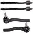 Front, Driver and Passenger Side, Inner and Outer Tie Rod Ends