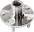 Front, Driver and Passenger Side Wheel Hub, 5 Lugs, Without Bearing