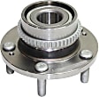 Front and Rear, Driver and Passenger Side Wheel Hub, 5 Lugs, Front - Without Bearing; Rear - With Bearing, FWD