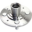 Front and Rear, Driver and Passenger Side Wheel Hub, 4 Lugs, Front - Without Bearing; Rear - With Bearing, 4 x 3.94 in. Bolt Pattern