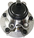 Front, Driver and Passenger Side Wheel Hub, 5 Lugs, With Bearing, With Sensor