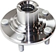 Front, Driver and Passenger Side Wheel Hub, 5 Lugs, Without Bearing