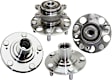 4-Wheel Set Front and Rear, Driver and Passenger Side Wheel Hubs, Front - Without Bearing; Rear - With Bearing