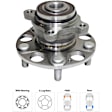 4-Wheel Set Front and Rear, Driver and Passenger Side Wheel Hubs, Front - Without Bearing; Rear - With Bearing