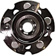 Front and Rear, Driver and Passenger Side Wheel Hub, 5 Lugs, With Bearing
