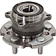 Front and Rear, Driver and Passenger Side Wheel Hub, 5 Lugs, With Bearing