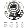 2016 Honda Odyssey - Front, Driver and Passenger Side Wheel Hub, 5 Lugs, With Bearing