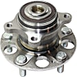 Rear, Driver and Passenger Side Wheel Hub, 5 Lugs, With Bearing
