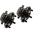 Rear, Driver and Passenger Side Wheel Hub, 5 Lugs, With Bearing, 3.5L, 6Cyl