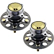 Rear, Driver and Passenger Side Wheel Hub, 5 Lugs, With Bearing