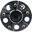 Rear, Driver and Passenger Side Wheel Hub, 5 Lugs, With Bearing