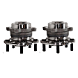 2-Wheel Set Rear, Driver and Passenger Side Wheel Hubs, With Bearing, 5 x 4.5 in. Bolt Pattern